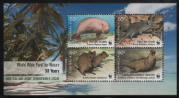 Australia 2011 MNH Sc 3564d 60c Quokka, Seal, Dugong, Shrew Sheet - Mint Stamps