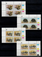 1984 SWA South West Africa Cylinder Blocks Set MNH Thematics Birds South African Ostrich (SB4-023) - Unused Stamps