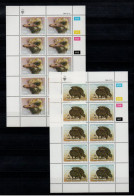 1984 SWA South West Africa Cylinder Blocks Set MNH Thematics Birds South African Ostrich Full Sheets (SB4-024) - Nuevos