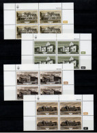 1984 SWA South West Africa Cylinder Blocks Set MNH Thematics Historic Buildings Of Windoek (SB4-025) - Unused Stamps