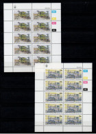 1984 SWA South West Africa Cylinder Blocks Set MNH Thematics Narrow Gauge Locomotives Full |Sheets (SB4-027) - Ongebruikt