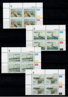 1985 SWA South West Africa Cylinder Blocks Set MNH Thematics Ship Wrecks (SB4-042) - Nuovi