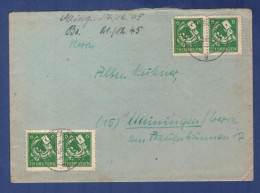 SBZ Brief - MeF - Thüringen - Jena 14.12.45 (1CTX-963) - Cartas & Documentos