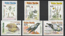 Cape Verde  2010  Monte Gordo Protected Areas,Flora& Fauna,Plants,Birds Set  MNH - Cap Vert