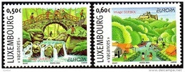 CEPT / Europa 2004 Luxembourg N° 1590 Et 1591** Les Vacances - Pont, Enfants, Eau - 2004