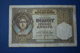 Banknotes Serbia 50 Dinara 1941 F  P# 26 - Serbie