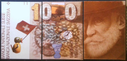 ► 3 Cartes Postales PUZZLE Billet 1000 Francs Suisse - Zwitserland