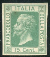 REGNO 1864 15 C. DE LA RUE SAGGIO N.D. SENZA FILIGRANA - Mint/hinged