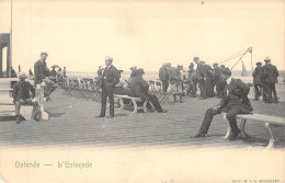 BELGIQUE - OSTENDE - L'Estacade - Carte Postale Ancienne - Oostende