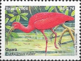 BRAZIL - SCARLET IBIS (Eudocimus Ruber) 2004 - MNH - Pellicani