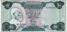 LIBYA 10 DINARS ND 1984 P-51 EXF "free Shipping Via Registered Air Mail" - Libya