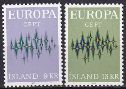ISLAND 1972 Mi-Nr. 461/62 ** MNH - CEPT - 1972