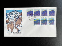 UNITED STATES USA 1996 FDC MOUNTAIN NONPROFIT ORG. VERENIGDE STATEN AMERIKA AMERICA - 1991-2000