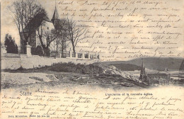 BELGIQUE - STATTE - L'Ancienne Et La Nouvelle église - Edit Nels - Carte Postale Ancienne - Autres & Non Classés