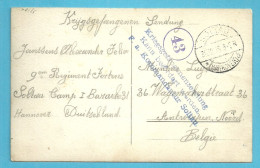 Foto-kaart (Soldat-Belge) Van SOLTAU Met Stempel GEPRUFT, Naar ANTWERPEN - Krijgsgevangenen
