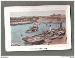 SYDNEY AUSTRALIA NSW CIRCULAR QUAY SHIPPING BOATS WHITE STAR LINE LINER ? HARBOUR NEW SOUTH WALES GRAPHIC SERIES UNUSED - Sydney