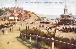 ANGLETERRE - Bournemouth - Entrance To Pier & E. Cliff - Carte Postale Ancienne - Bournemouth (from 1972)