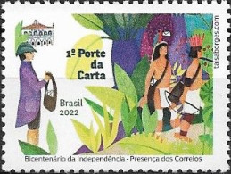 BRAZIL - BICENTENNIAL OF BRAZIL'S INDEPENDENCE: PRESENCE OF THE POST OFFICE 2022 - MNH - Ongebruikt