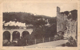 LUXEMBOURG - Ruine De Lutzelburg Et Viaduc - Carte Postale Ancienne - Luxemburg - Stadt