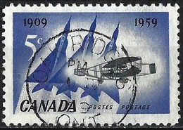Canada 1959 - Mi 330 - YT 310 ( First Flight Of "Silver Dart" & Modern Fighter Aircraft ) - Used Stamps