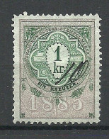 AUSTRIA Österreich 1885 Stempelmarke Documentary Tax Steuermarke 1 Kr. O - Fiscaux