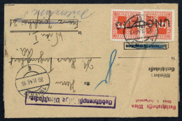 1946, Österreich, P 177, 178, Brief - Mechanische Afstempelingen