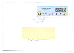 Lettre De L'île De Saint Martin SXM Antilles Françaises Vers La Belgique LISA ATM Circulated Letter - 2000 « Avions En Papier »