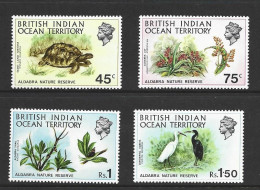 BIOT 1971 Aldabra Nature Reserve Set Of 4 MNH - British Indian Ocean Territory (BIOT)