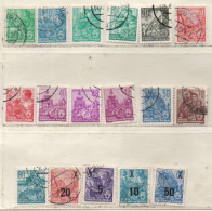 DDR 1953-1957 Fünfjahresplan Siehe Bild 17 Marken/Varianten WZ XxI, Gestempelt GDR Used - Gebraucht