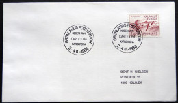 Greenland 1984 SPECIAL POSTMARKS. CARLEX 84.   2.-4.11. KARLSKRONA  ( Lot 922) - Lettres & Documents