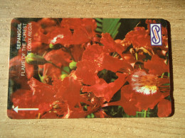 MALAYSIA  USED CARDS   FLOWERS - Fleurs