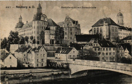 CPA AK Neuburg A.D. Schloßansicht Mit Donaubrucke GERMANY (875925) - Neuburg