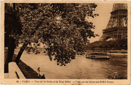 CPA PARIS 7e-Vue Sur La Seine Et La Tour Eiffel (327539) - Tour Eiffel