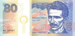 Nikola Tesla 80 2023 Unc Specimen - Fictifs & Spécimens