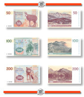 Slovakia 50-100-200 Halierov 2022 Unc Specimen - Fictifs & Spécimens