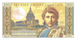 France 200 Francs 2021 Specimen Napoleon Bonaparte Serial MG.03 - Fictifs & Spécimens