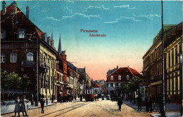 CPA AK PIRMASENS - Schloss Strasse - Tram GERMANY (914116) - Pirmasens