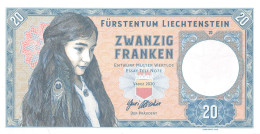 Liechtenstein 20 Franken 2020 Unc Specimen - Fiktive & Specimen