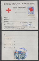 CROIX ROUGE - RED CROSS - ROT KREUZ - PONTARLIER - DOUBS  / 1965 FRANCE 2 VIGNETTES SUR CARTE (ref 9009) - Cruz Roja