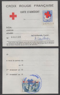 CROIX ROUGE - RED CROSS - ROT KREUZ - PONTARLIER - DOUBS  / 1965 FRANCE 2 VIGNETTES SUR CARTE (ref 9009) - Red Cross