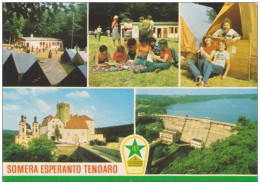 AKEO 14 Esperanto Postcards Czechoslovakia Lančov - Somera Esperanto-Tendaro / Poprad / Marianske Lazne - Karlovy Vary - Esperanto