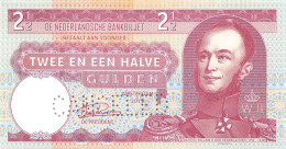 Netherlands 2,5 Gulden 2019 Unc Willem II Specimen Canceled - Fiktive & Specimen
