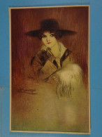 Mauzan Femme à Chapeau - Mauzan, L.A.