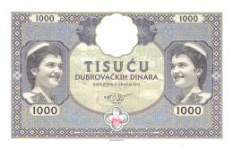 Croatia 1000 Dinara Dubrovnik 2019 Unc Specimen - Fictifs & Spécimens