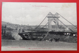 Cpa 82 LAFRANCAISE Anime Pont Du Saula Attelage Lavandiere - Lafrancaise