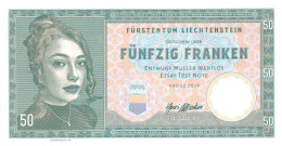 Liechtenstein 50 Franken 2019 Unc Specimen - Fictifs & Spécimens