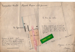 VP21.969 - MAYENNE 1879 - Plan ( 30 X 20 ) De La Propriété TURPIN à La Gannerie ( SAINT - AIGNAN - DE - COUPTRAIN ) - Otros Planes