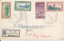New Zealand Registered FDC 23-2-1948 Centenary Of Otago Compl,ete Set Of 4 See Backside Of The Cover - FDC