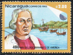 NICARAGUA 1982 DISCOVERY OF AMERICA COLUMBUS FLEET 2.00cor USED USATO OBLITERE' - Nicaragua