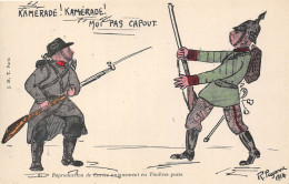 ILLUSTRATEUR- R- PAYONNE- DESSIN GUERRE 14 - KAMARADE : KMERADE ! MOI PAS CAPOUT - Autres & Non Classés